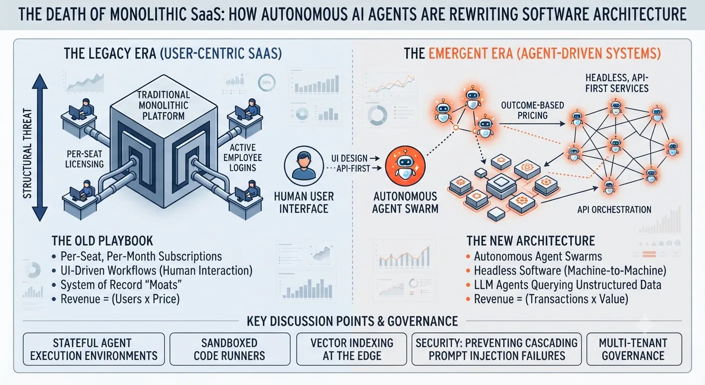 Unbundling the Seat License: How AI Agents Are Dismantling the Trillion-Dollar Enterprise SaaS Playbook